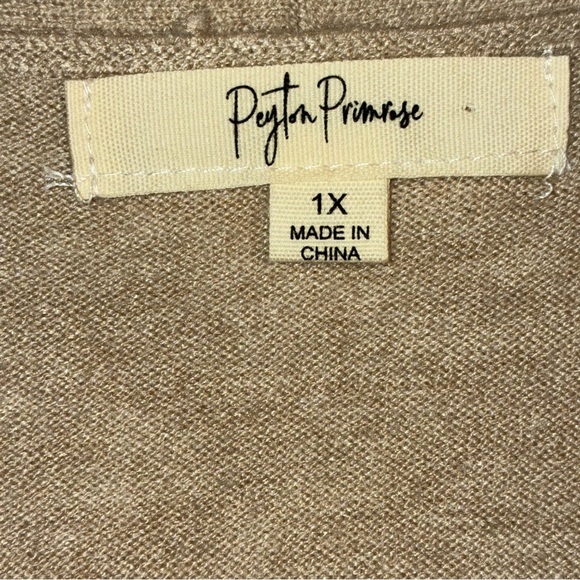 Peyton Primrose ColorBlock Sleeveless Cardigan Sweater Vest 1x - Picture 4 of 5